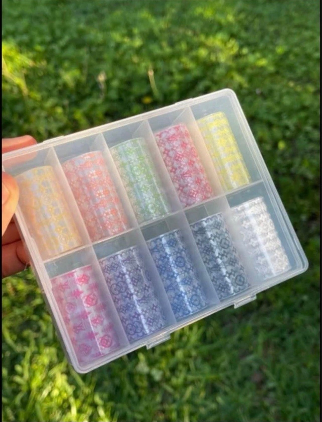 Brand new Nail foils Set of 10- Acrylic Nails Decals Foils