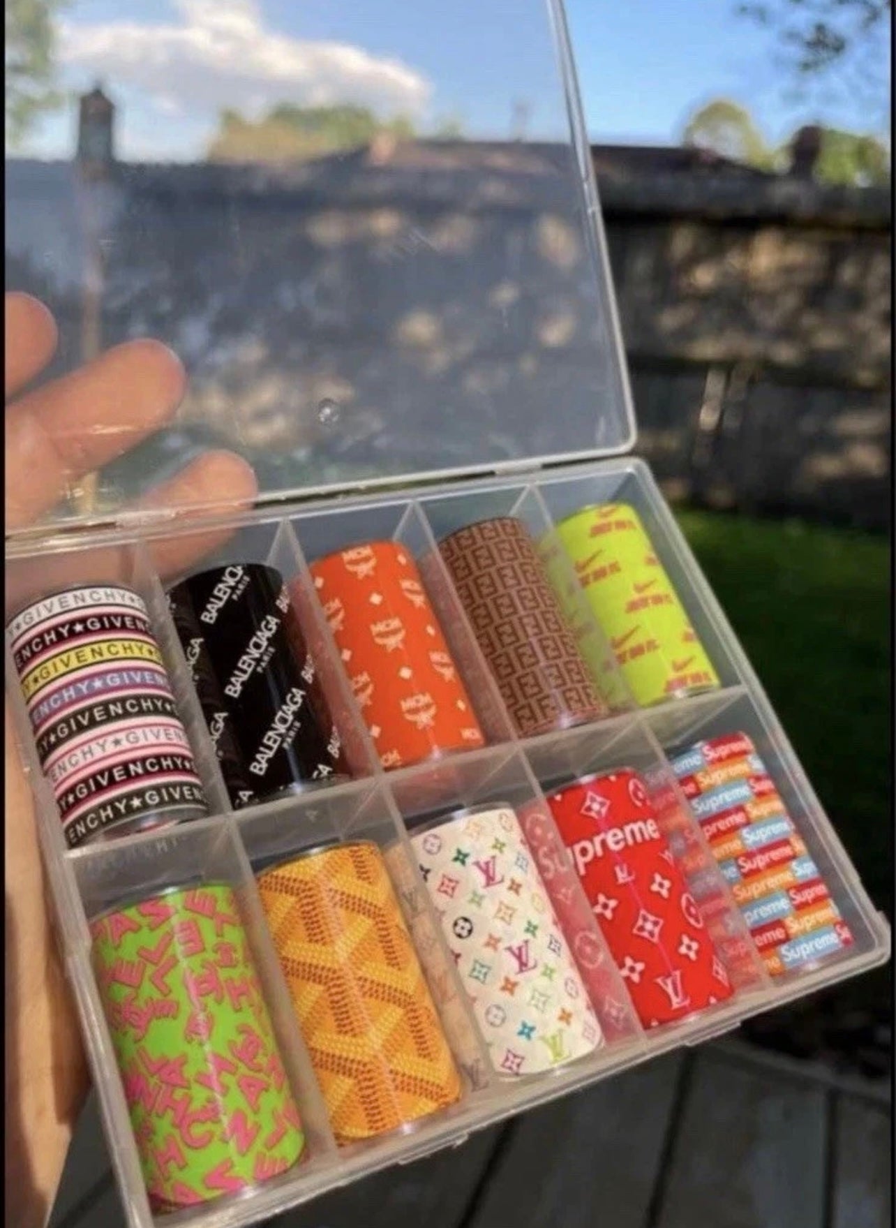 Brand new Nail foils Set of 10- Acrylic Nails Decals Foils