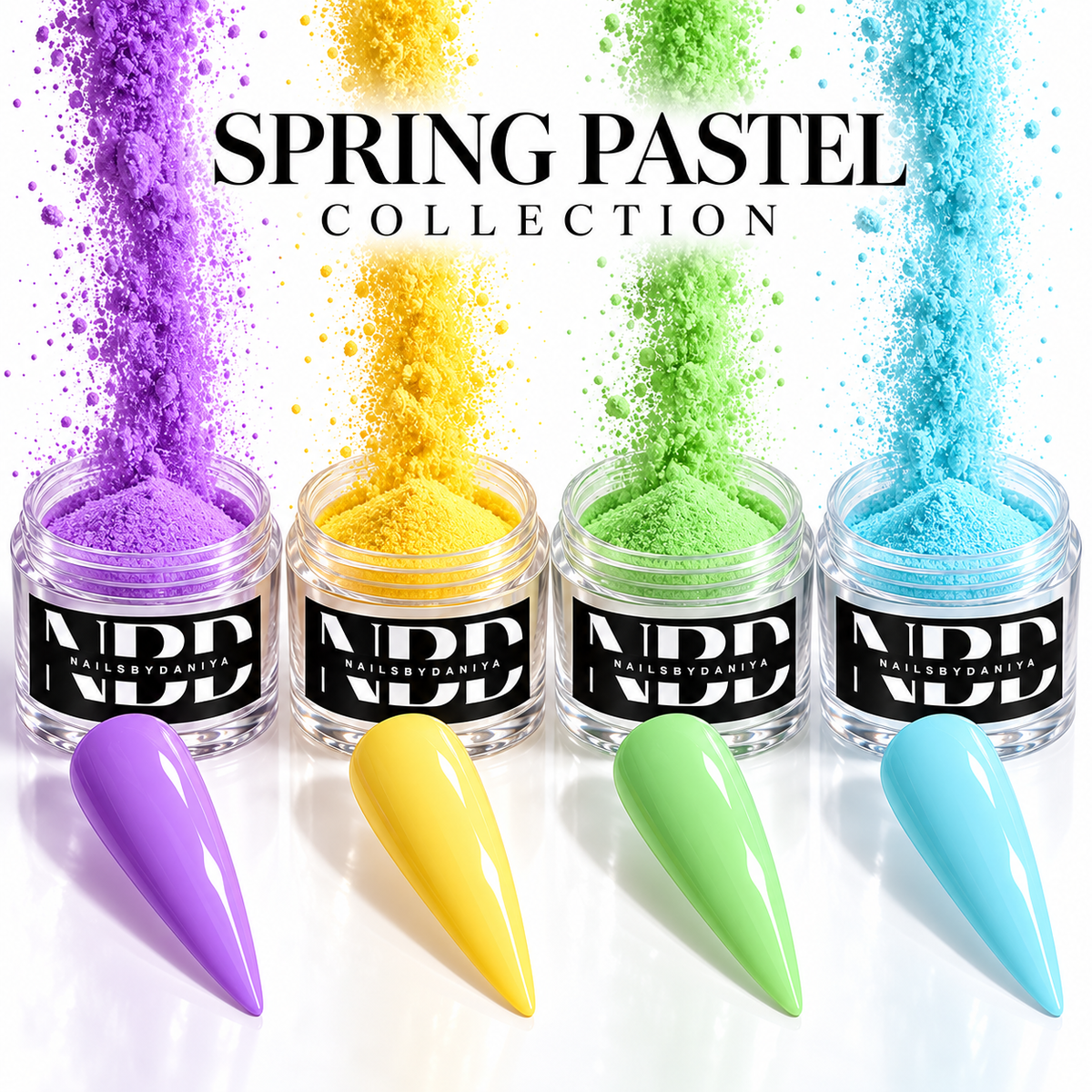 NBD Pastel Spring Professional Acrylic Nail powder collection buttery Smooth application