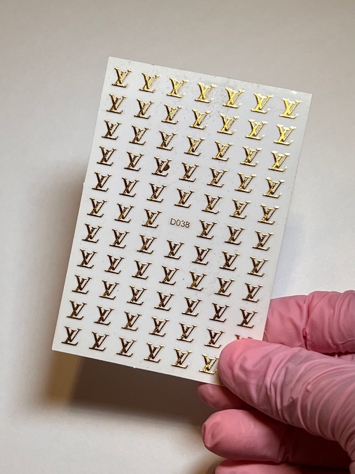 NBD Acrylic Golden Nail Art Stickers