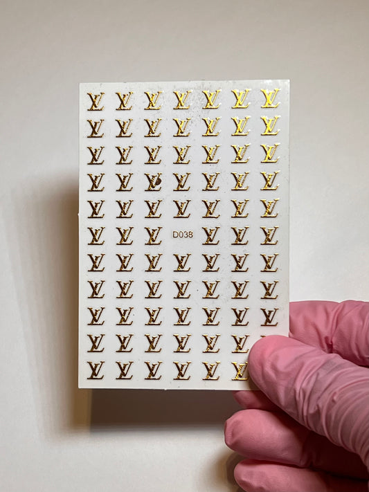 NBD Acrylic Golden Nail Art Stickers
