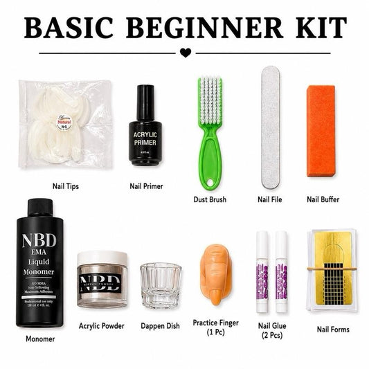 Basic Beginner Acrylic Nail Starter Kit