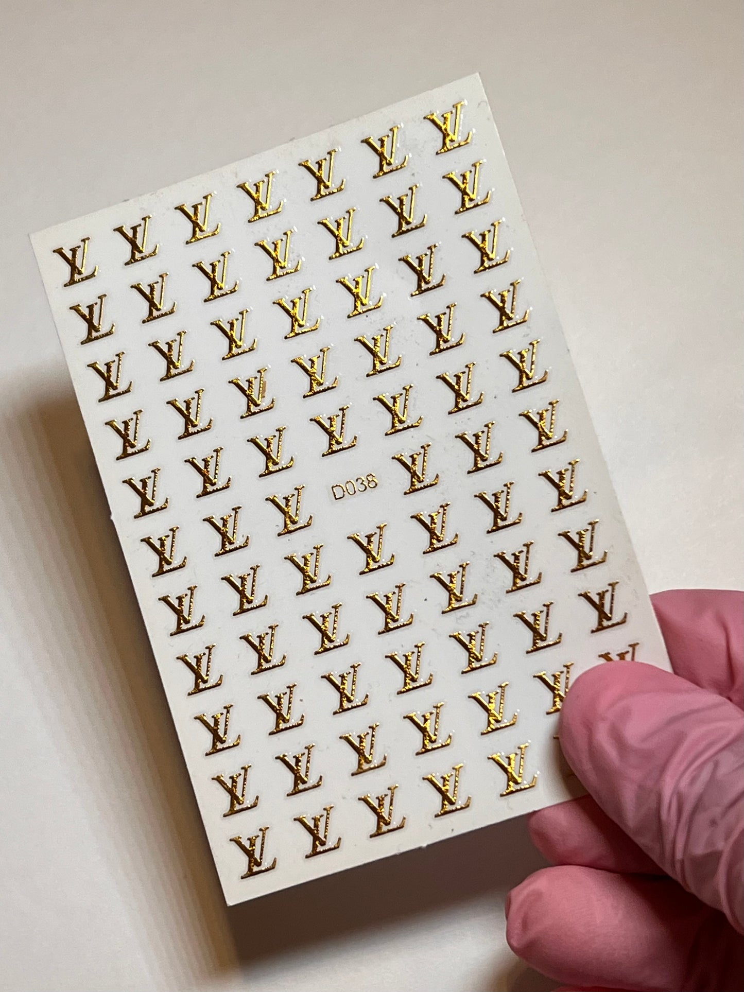 NBD Acrylic Golden Nail Art Stickers