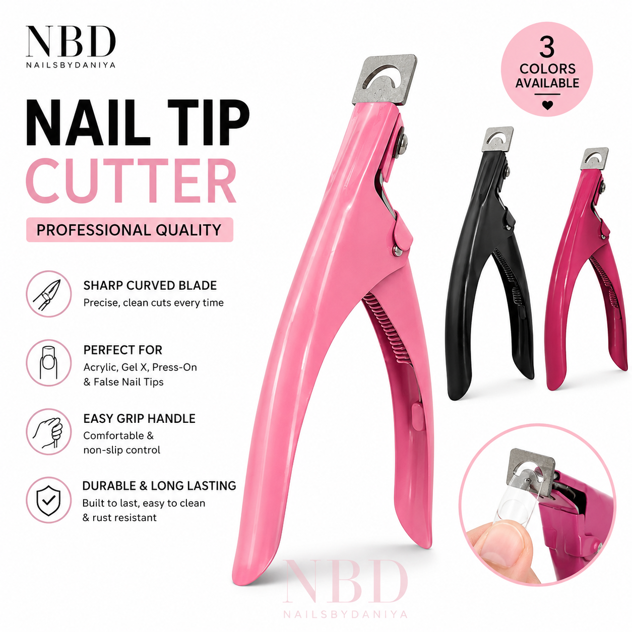Professional Acrylic Artificial Nail Tip Cutter