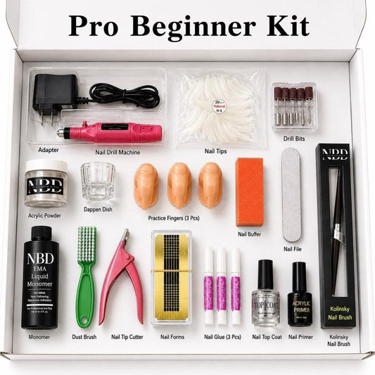 Pro Beginner Acrylic Nail Complete Kit