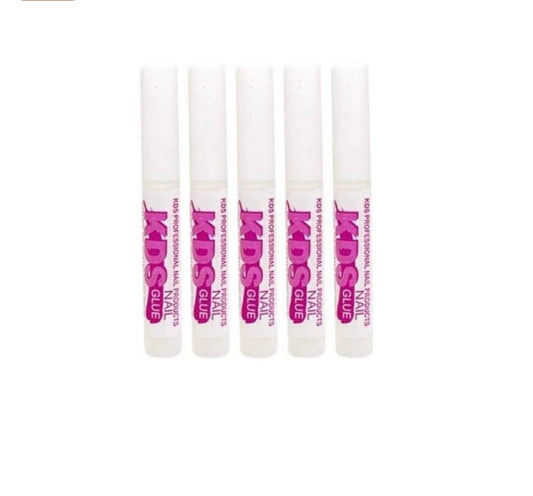 5 pcs KDS Nail Tip Glue - Adhesive Super Bond for Acrylic Nails Tips - 0.07 oz for Each Glue