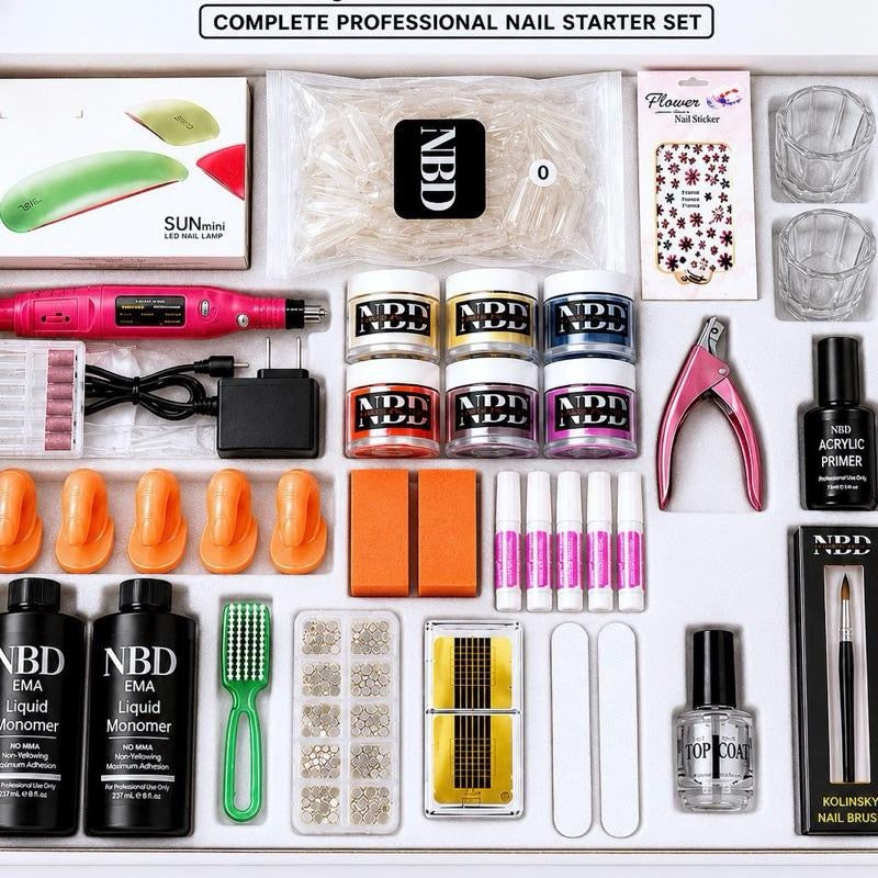 Mega Beginner Acrylic Nail Complete Kit